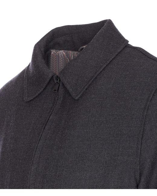 Circolo 1901 Blue High Neck Zip Jacket for men