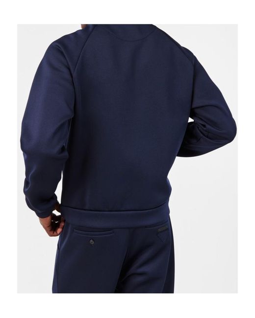 Prada Blue Logo Zip Jacket for men