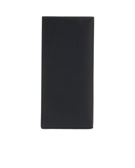 Ferragamo Black Ferragamo Logo Plaque Bi-Fold Wallet for men