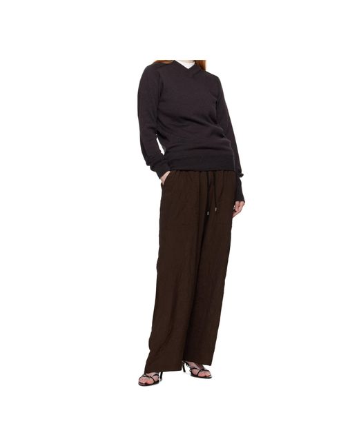 Studio Nicholson Black Inverness V-Neck Sweater