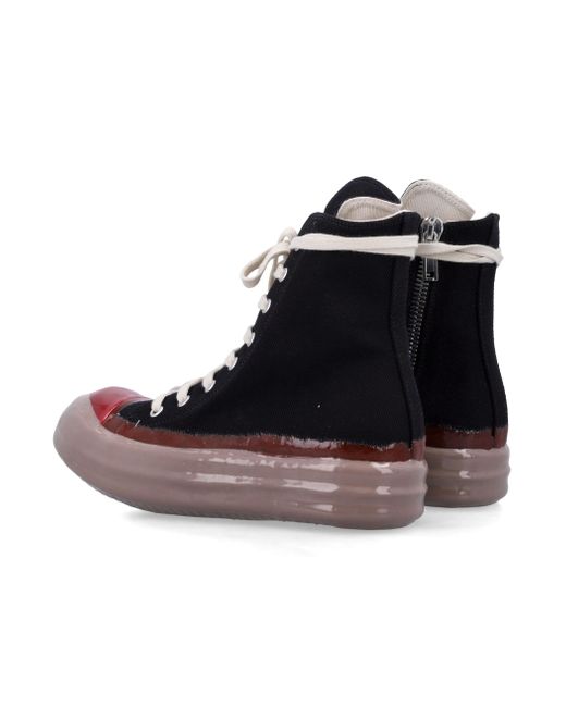 Rick Owens Brown High-Top Lace-Up Sneakers for men