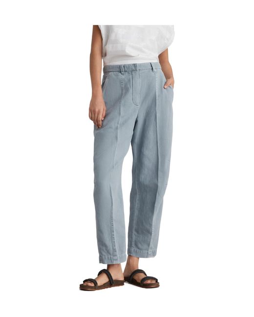 Brunello Cucinelli Blue Mid-Rise Straight-Leg Denim Jeans