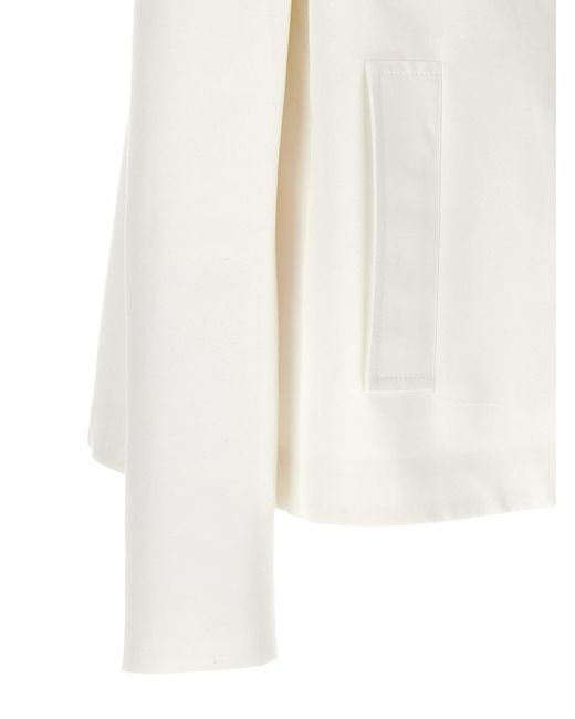 Marni White Flared Blazer
