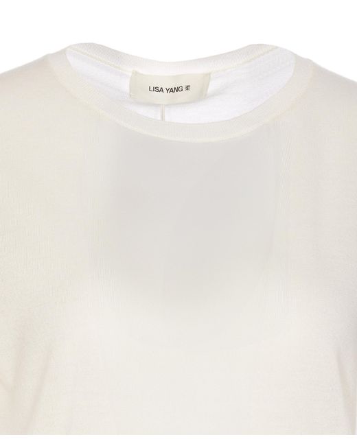 Lisa Yang White Ari Short-Sleeve T-Shirt