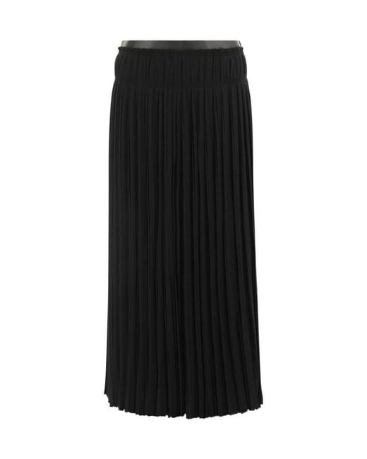 Chloé Black Pleated Skirt