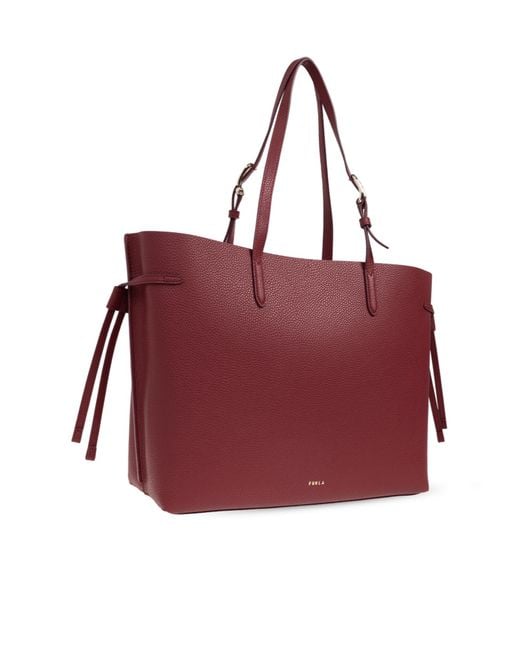 Furla Red Ava Large Shopper Bag