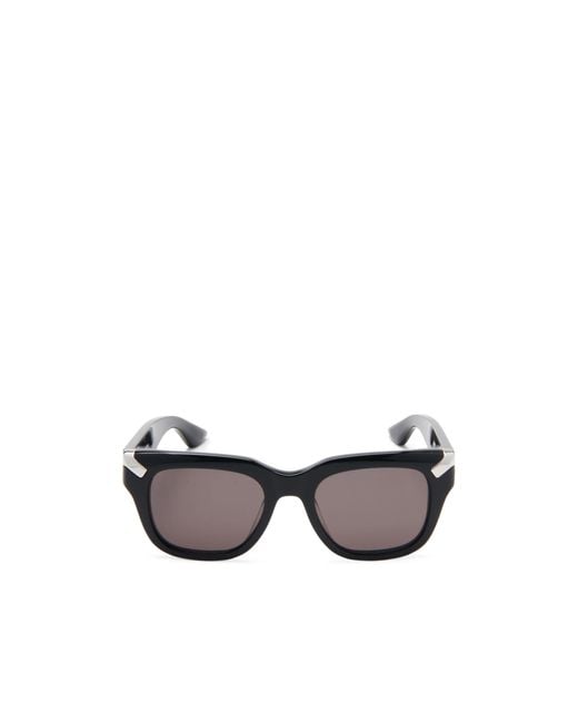McQueen White Eyewear Square Frame Sunglasses for men