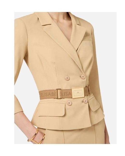 Elisabetta Franchi Natural Technical Bi-Elastic Jacket