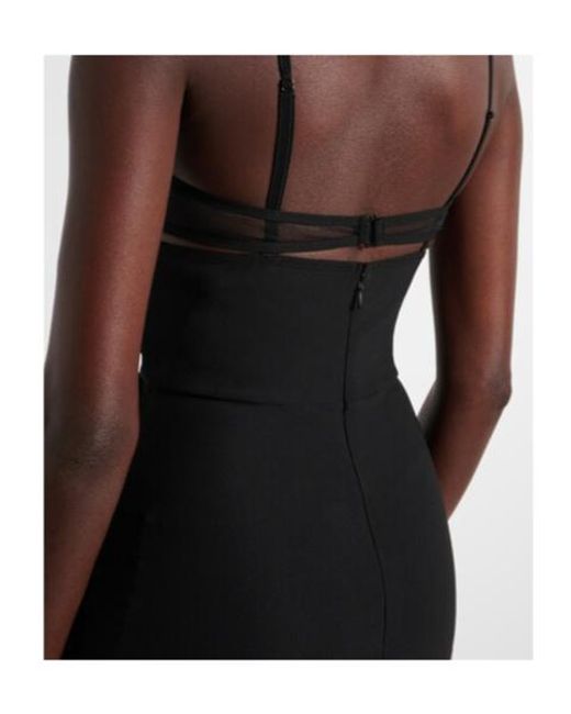 Nensi Dojaka Black Crepe Mini Dress