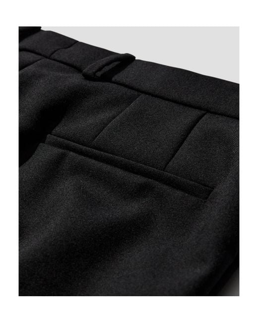 Rier Black Wool Casual Pants for men
