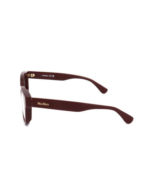 Max Mara White Square Frame Glasses