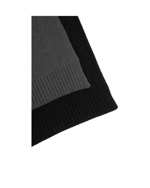 MM6 by Maison Margiela Blue Cotton Knit Scarf