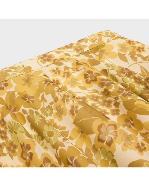 Céline Metallic Midi Skirt