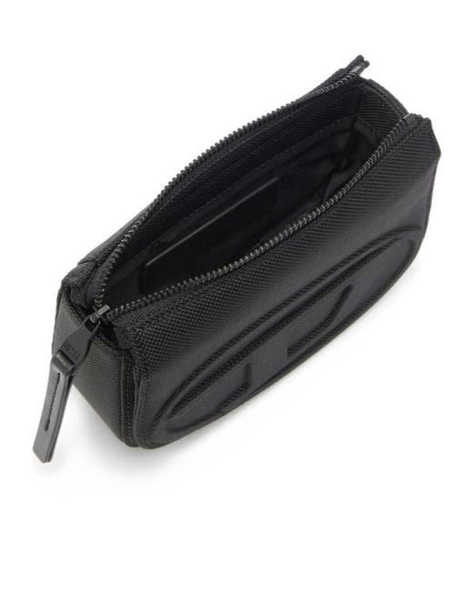 DIESEL Black 1Dr Logo-Embossed Belt Bag for men