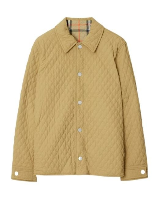 Burberry Natural Checked Quilted Reversible Jacket