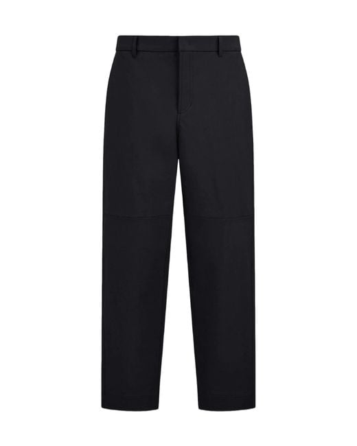 Herno Blue Casual Trousers With Belt Loops for men