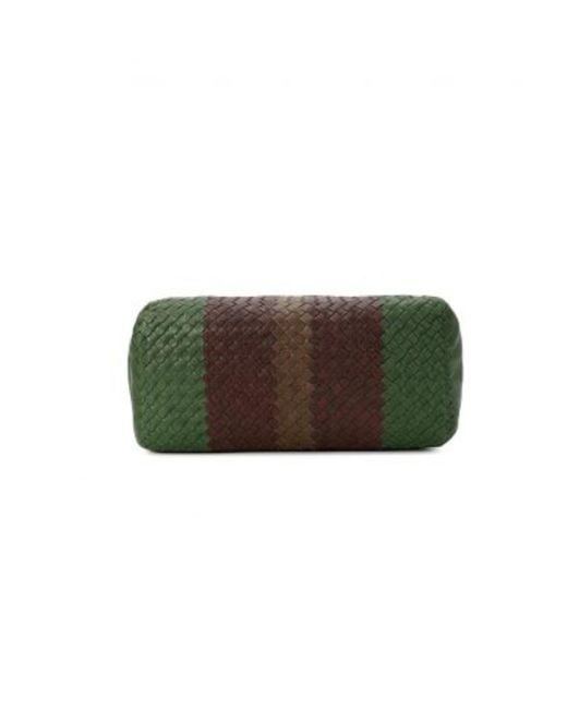 Bottega Veneta Green Logo Handbag