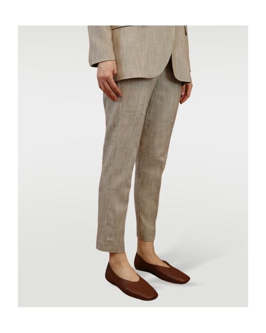iBlues Brown Draped Trousers