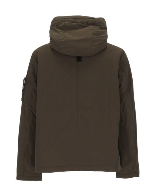 Stone Island Green Long-Sleeve Hooded Jacket for men
