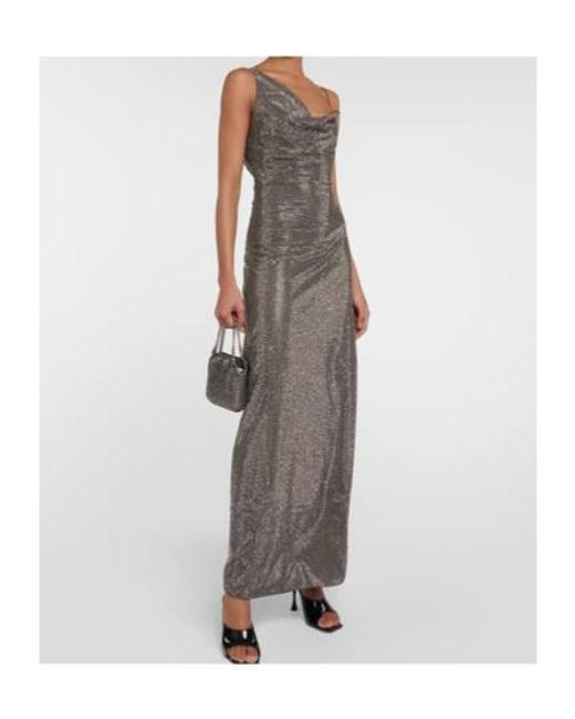 Stella McCartney Multicolor Asymmetric Embellished Maxi Dress