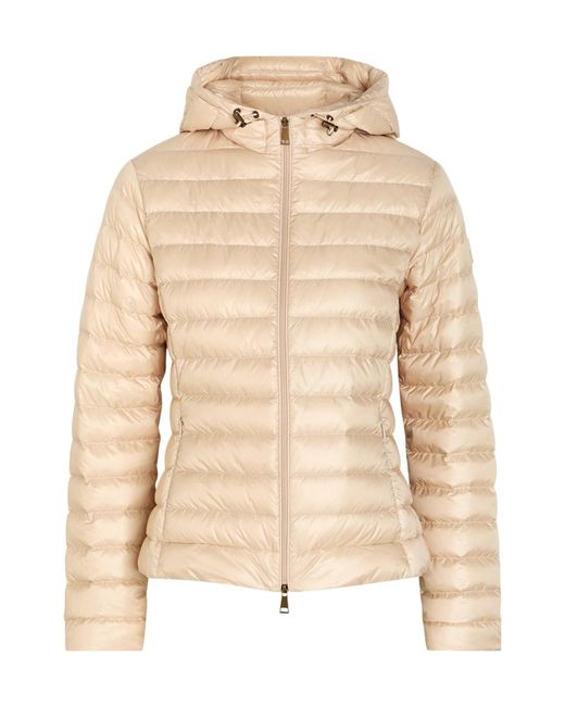 Moncler Natural Padded Hooded Nylon Jacket