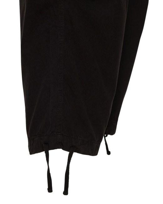 Jaded London Black Drawstring Casual Pants for men