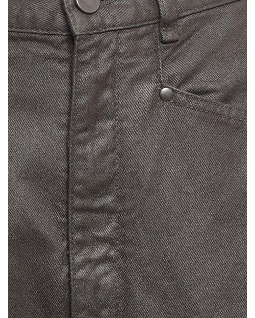 Lemaire Gray Shiny Coated Dropped Crotch Pants