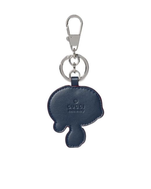 Gucci White Keychain With Interlocking G for men