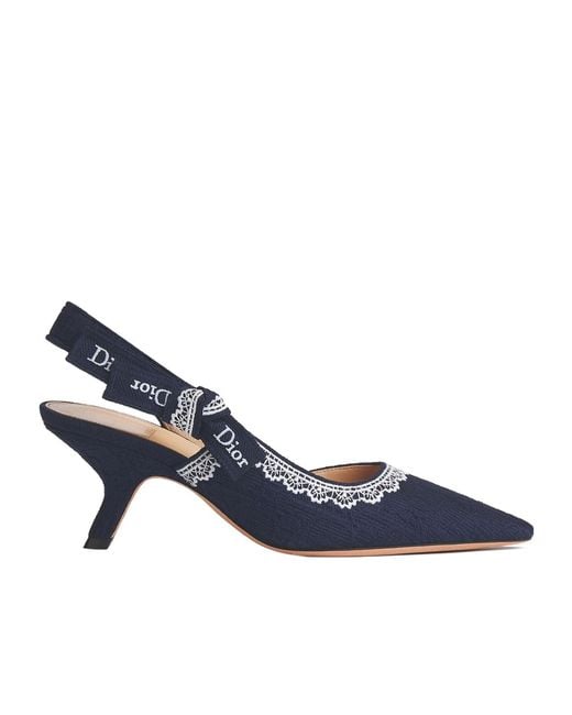 Dior Blue Escarpin Slingback J'A