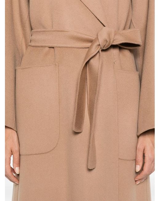 Max Mara Natural 'S Doris Belted Long-Sleeved Coat