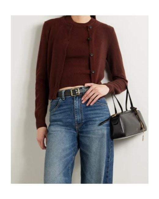 Nili Lotan Purple March Cashmere Cardigan