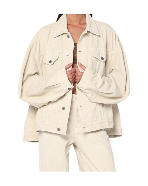 Haikure Natural Corduroy Casual Jacket