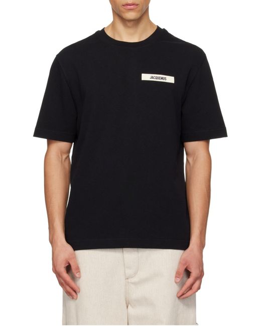 Jacquemus Black The Gros Grain Crewneck T-Shirt for men