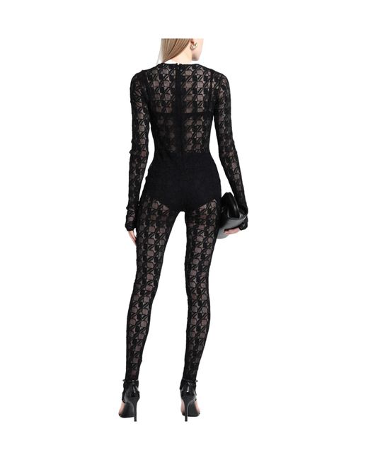 Dolce & Gabbana Black Solid Color Lace Bodysuit