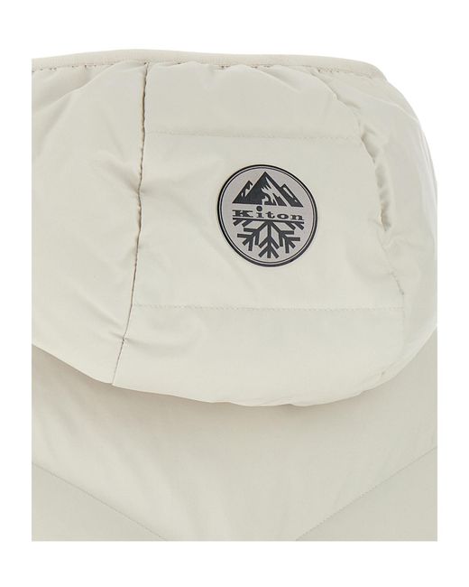 Kiton White Zippered Vest