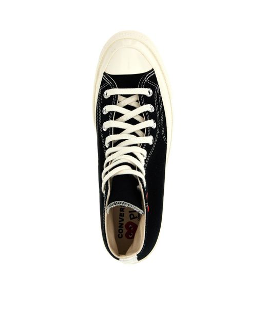 COMME DES GARÇONS PLAY Black High Top Casual Shoes for men