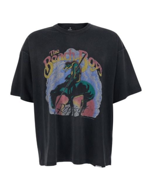 Represent Black Crew Neck T-Shirt for men