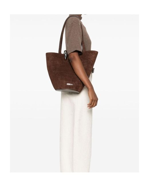 Jacquemus Brown The Medium Bambola Bucket Bag