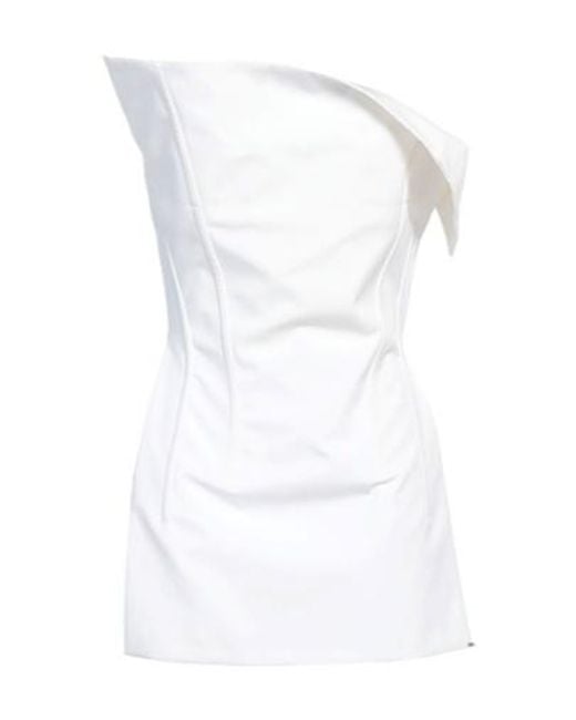 Sportmax White Solid-Colored Waistcoat