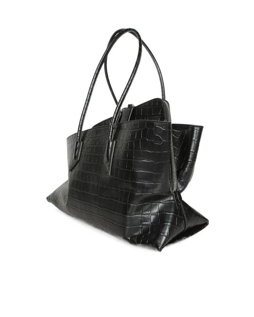 The Attico Black Zippered Handbag