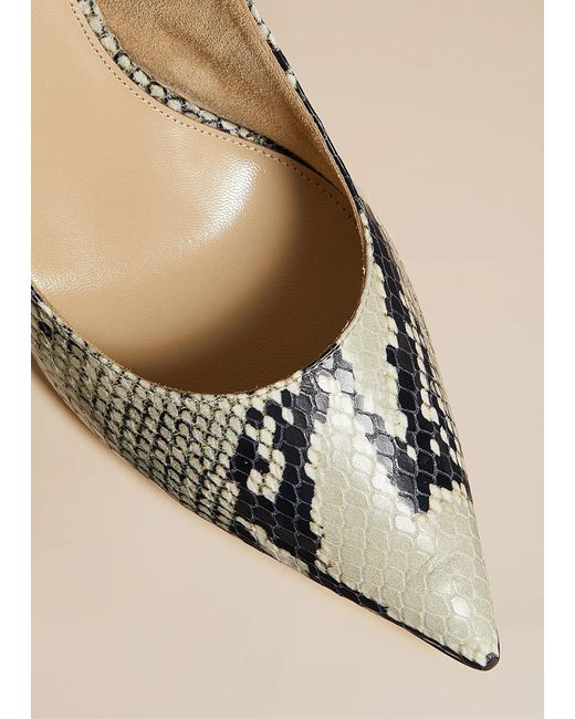 Khaite Metallic River Python Printed Pumps