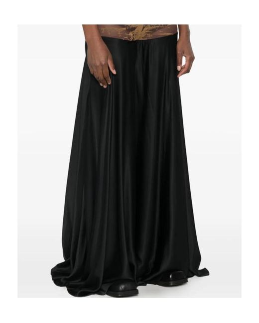 DIESEL Black O-Garcia Flared Maxi Skirt
