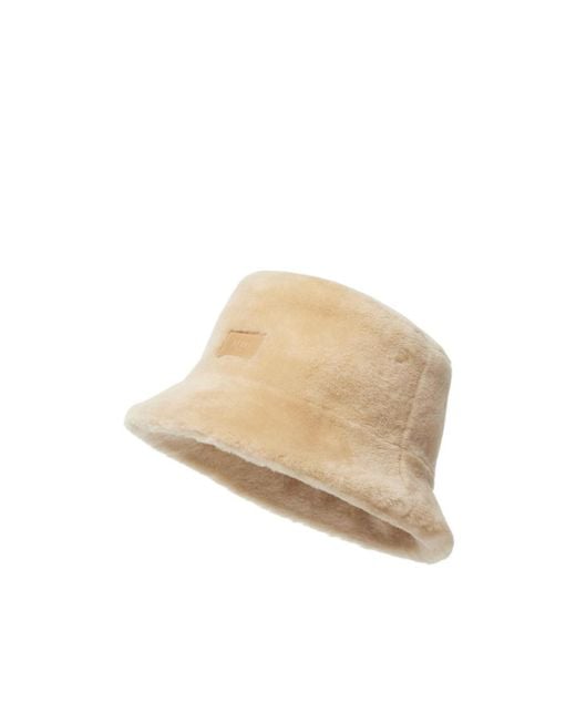 Fendi Natural Montone Bucket Hat