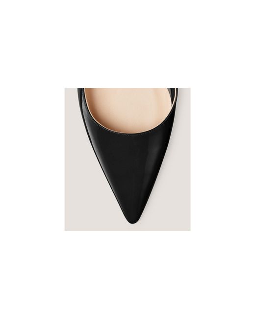 Stuart Weitzman Black Stuart 75Mm Leather Pumps