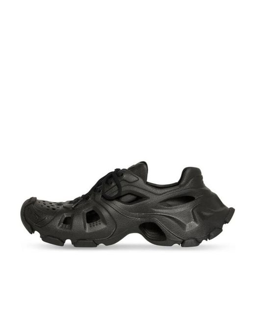 Balenciaga Black All-Over Cut Out Sneakers for men