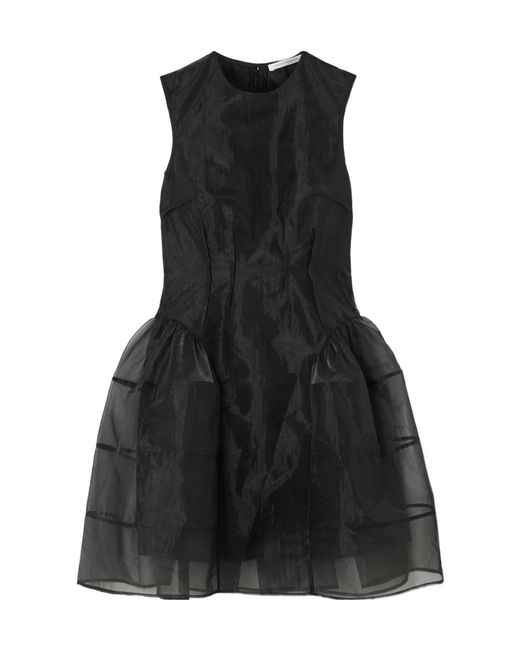 CECILIE BAHNSEN Black Lightweight Organza Dress