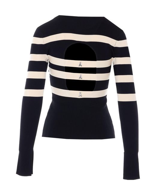 Patrizia Pepe Blue Striped Pullover