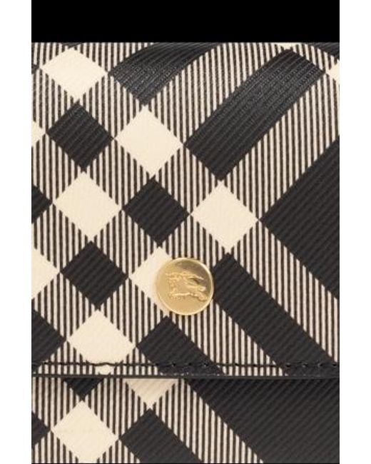 Burberry Multicolor Check Pattern Folded Wallet