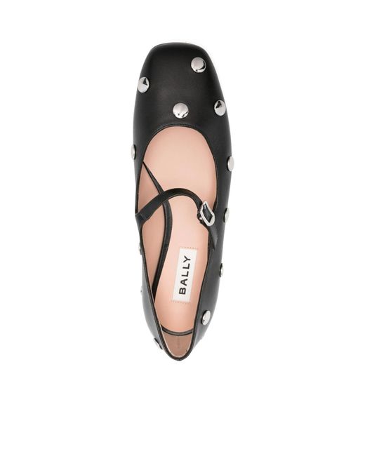 Bally Multicolor Studded Ballet Flats