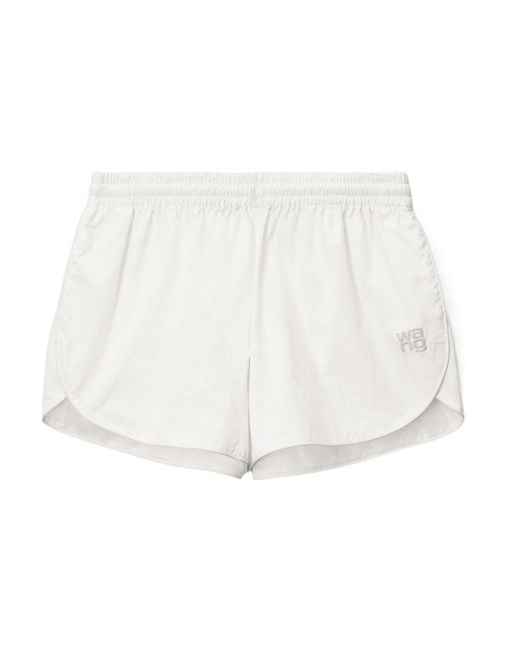 Alexander Wang White Marathon Shorts